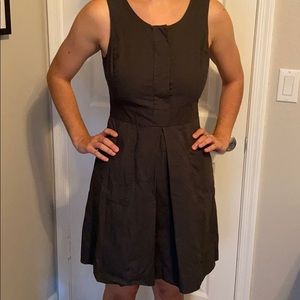 J. Crew Grey, Cotton, A-Line Dress